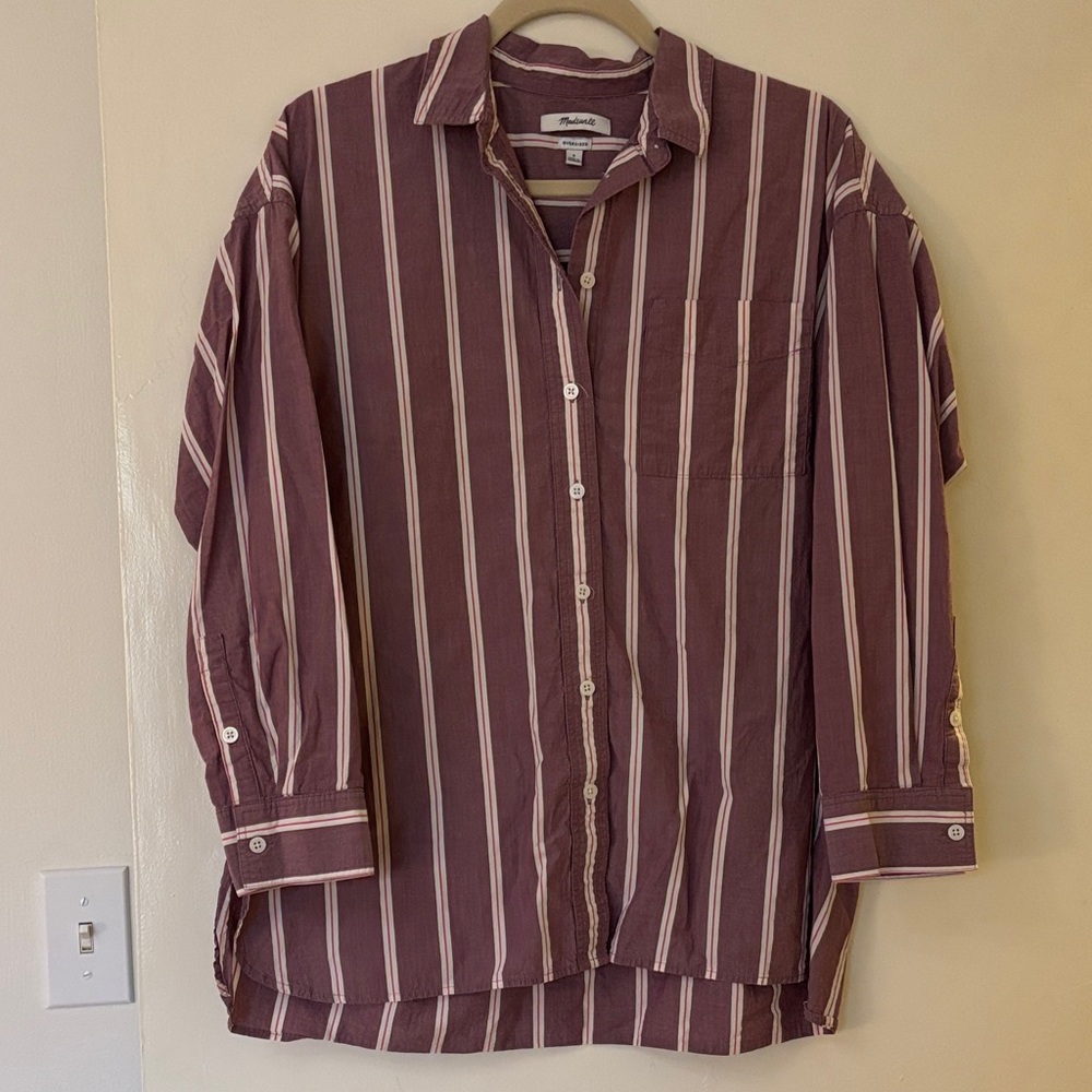 Oversized Madewell button-down shirt